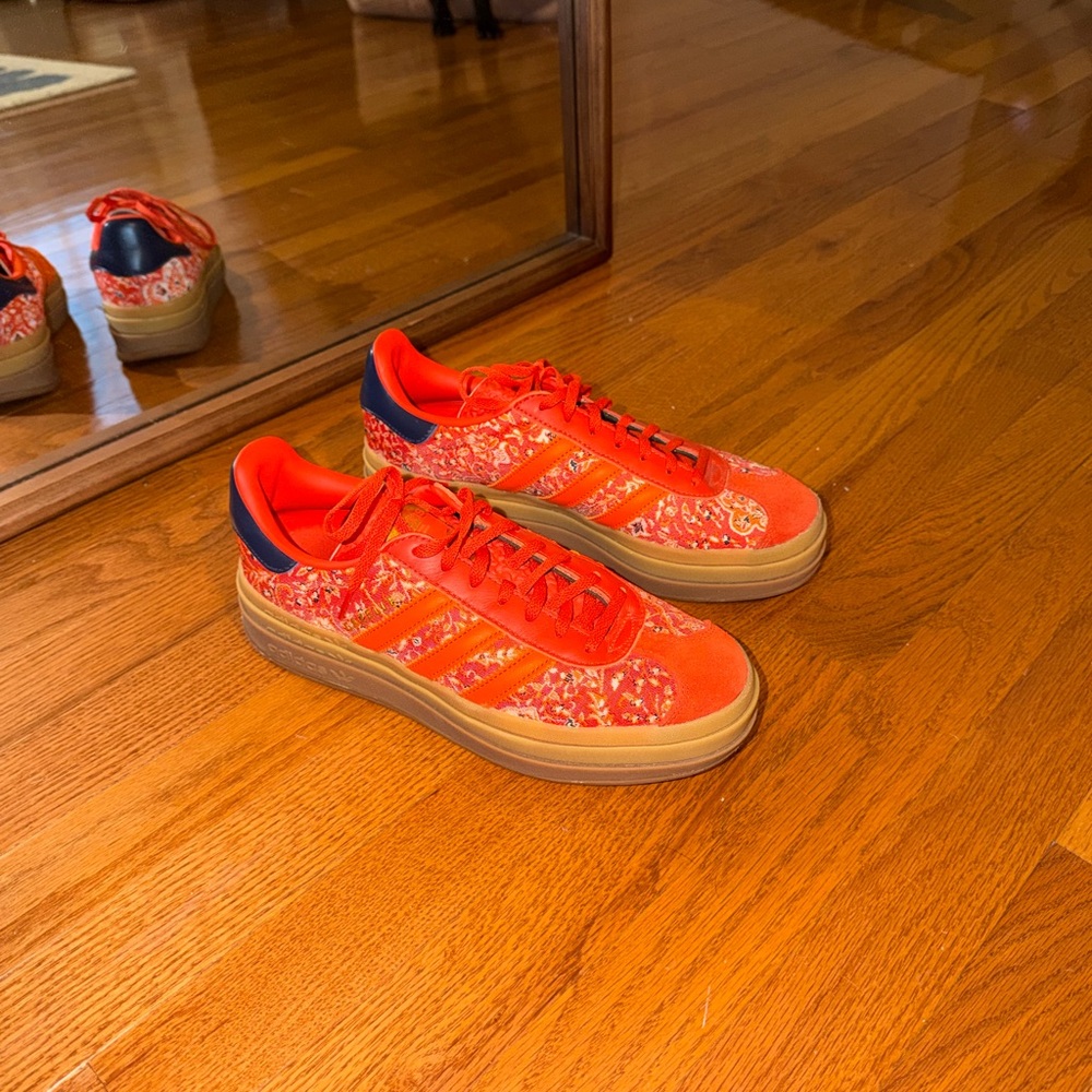 adidas Bright Floral Platform Sneakers with Gum Sole